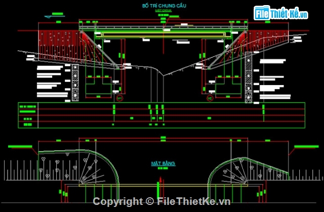 Bản vẽ autocad,bản vẽ cầu đường,thiết kế cầu Ông Hùng,bản vẽ cầu Ông Hùng